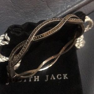 Judith Jack curved bracelet with marquisite